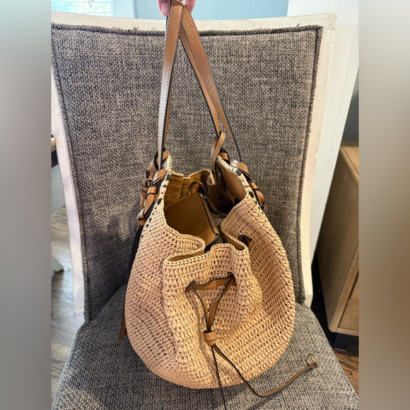 Ulla Johnson Daphne Raffia Tote Bag in Natural - Picture 9 of 14